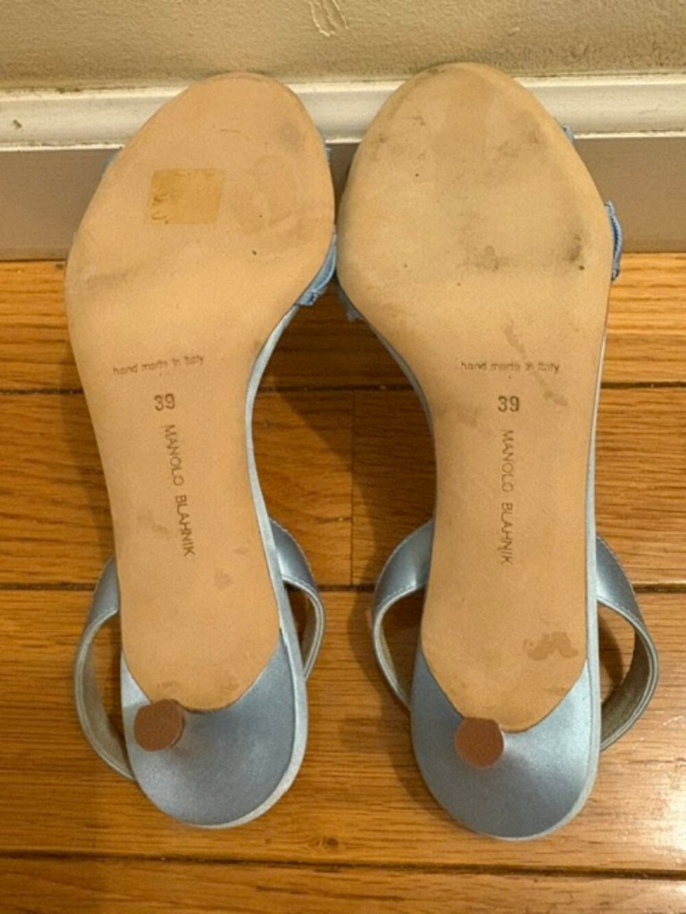 Manolo Blahnik Ligra Slingback Heeled Sandals, Sz 9, NIB - Picture 8 of 11